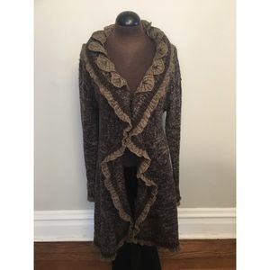 Gorgeous Ruffle Sweater Coat 🍁